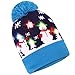 Produktbild Pulchram: LED-Weihnachtsmütze mit Beleuchtung, Strickmütze mit 6 bunte LED-Blinklichtern, Unisex, für den Winter geeignet, mit 2 austauschbaren Batterien Gr. Einheitsgröße, blau