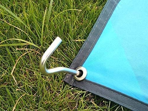 St@llion Tent Pegs 10 Pieces Rust Proof 9 Inch Metal Heavy Duty Curved Hook On Top Garden Ground Sheet Tarp Hooks Ground Pegs For All Kinds of Hard Ground, For Camping Tents, Tarpaulin, Football Nets