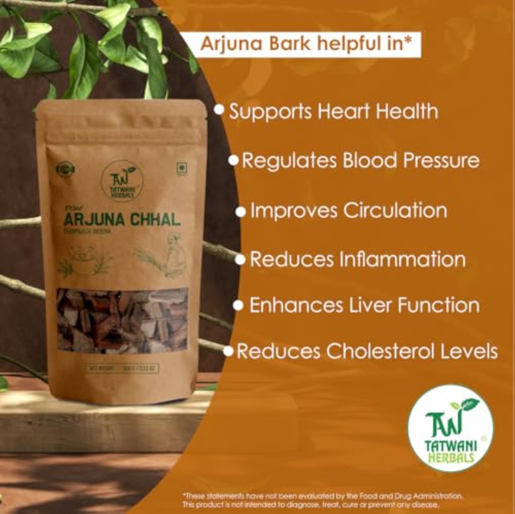 Dried Arjun Ki Chaal 100g for Heart Wellness