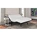 Fashion Bed Group S-Cape 2.0 Adjustable Bed Base with Wallhugger Technology and Full Body Massage, Charcoal Gray Finish, Queen