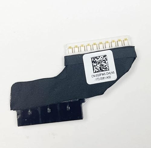 Miniatura 2 de Fleshy Leaf Nuevo reemplazo del cable del conector de batería para Dell Inspiron 15 5565 5567 P66F DC02002MM00 0G0FWX