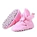 Zutano Unisex Baby Cozie Fleece Bootie, Hot Pink, 6 Months