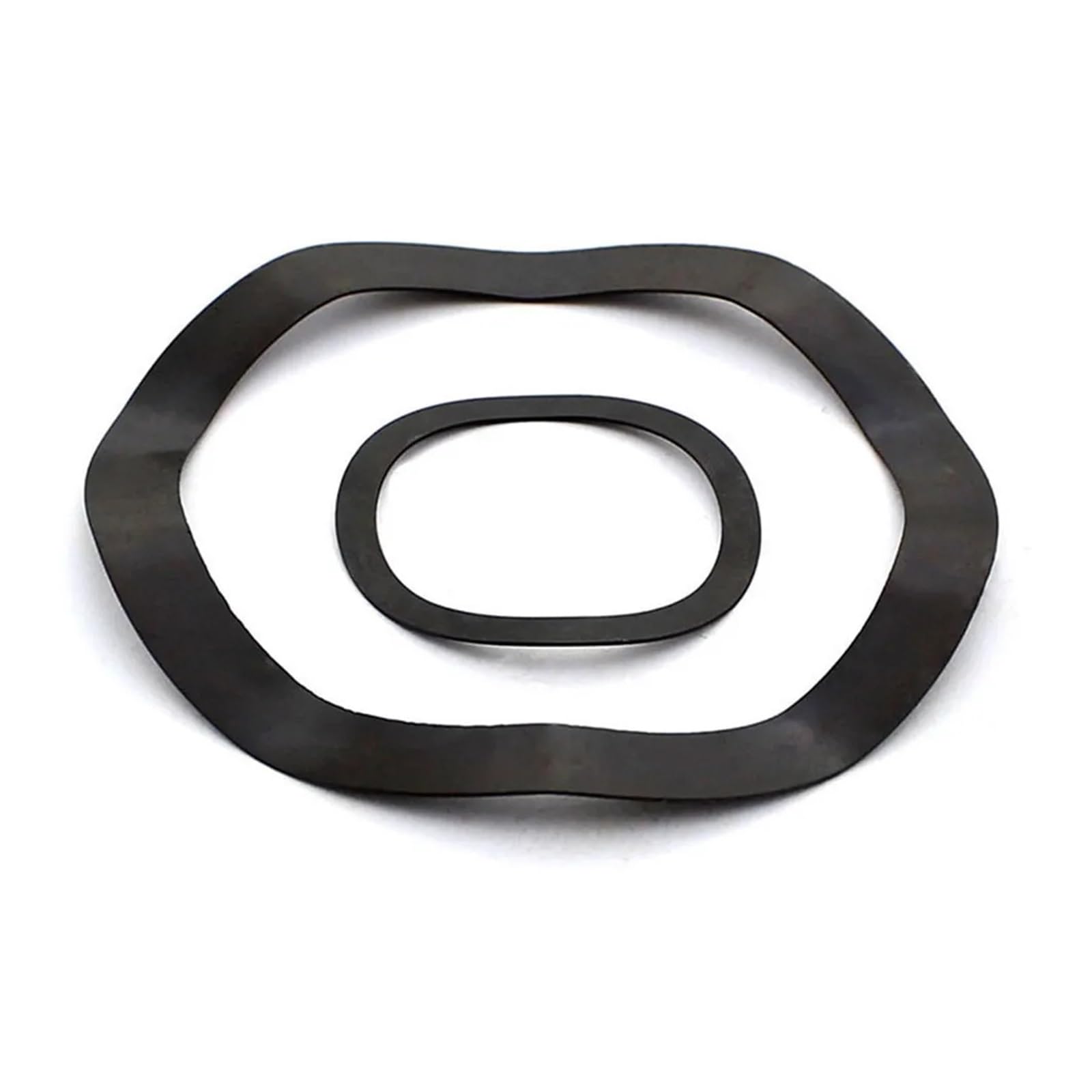 Rondelle À Ressort Ondulée En Acier Au Carbone 65Mn, Rondelles Élastiques À Trois Crêtes Noires, Vente En Gros(140x169x1mm 5pcs)
