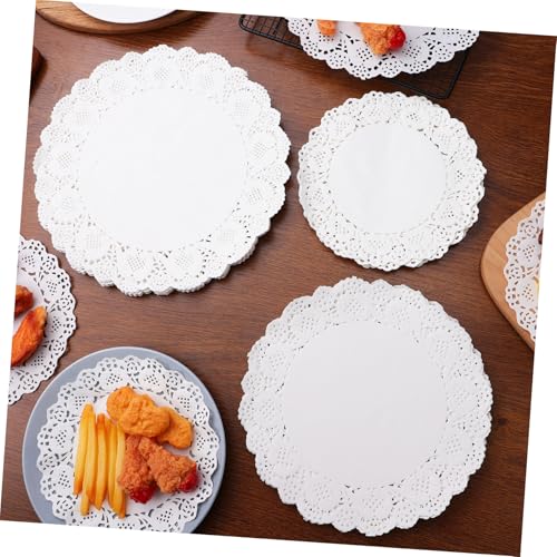 Napperons papier ronds blancs bords dentelle absorbant 300x - 5