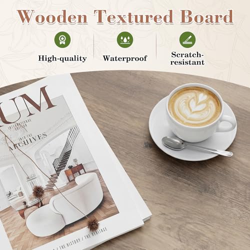 Image of OLIXIS Wooden Coffee Table, Lift Top Coffee Table with Large Hidden Compartment and Ample Storage Shelf, Lift Tabletop Dining Table for Living Room, Home Small Space, Grey