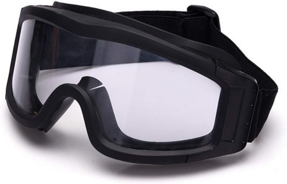 Fouos Military Airsoft Goggles, Tactical Safety Glasses, 3 Interchangeable Lenses, Anti-Fog (Black) : Sports & Outdoors