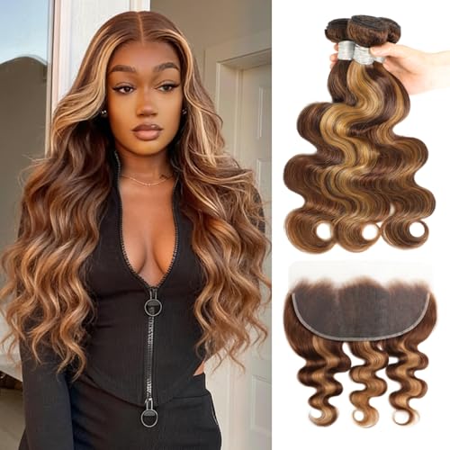 Honey Blonde 13x6 Body Wave Bundles