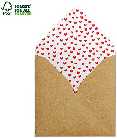 Happy Anniversary Elephant Handmade Greeting Card with Red Hearts Envelope