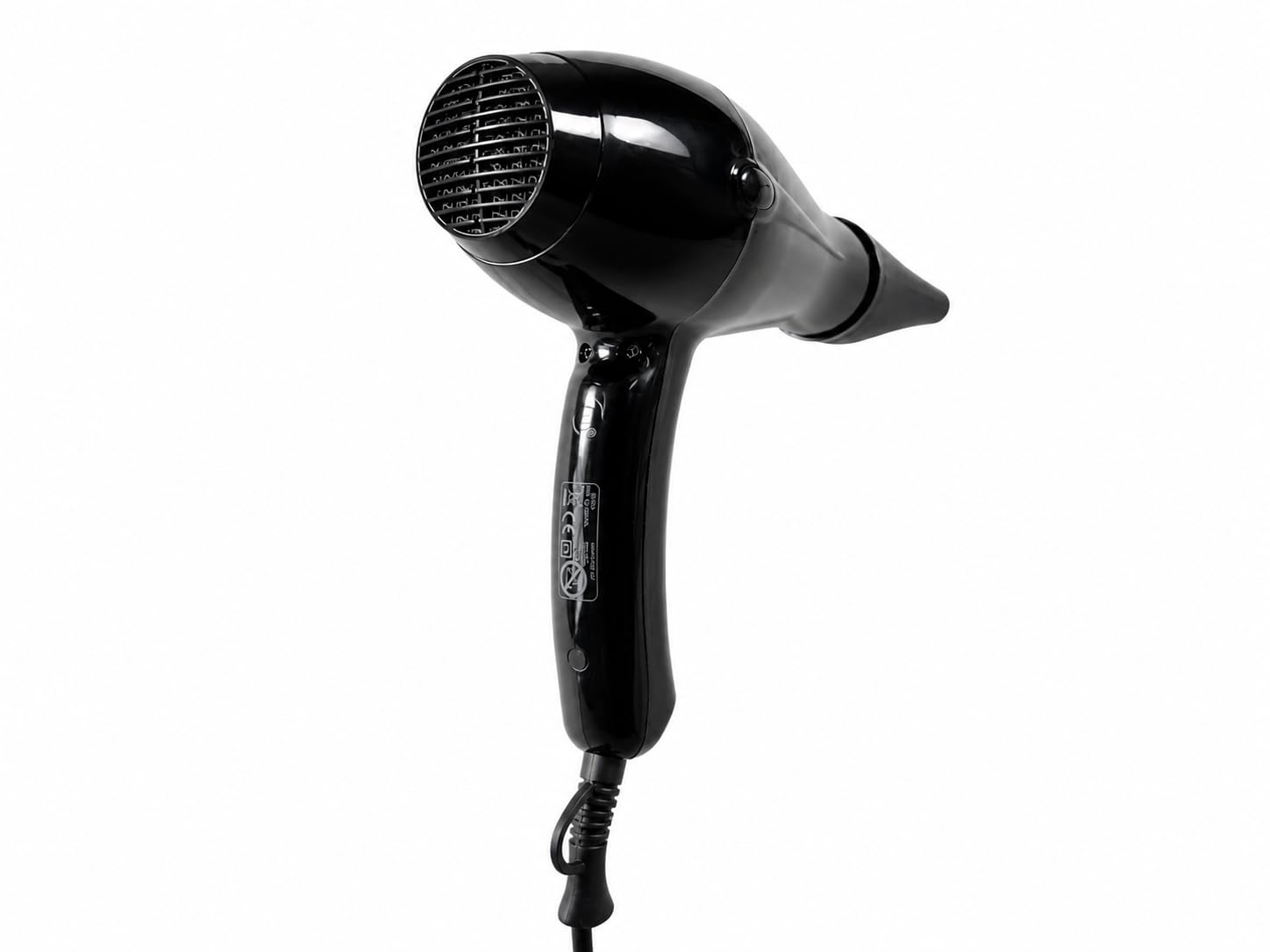 JVD - Sèche-Cheveux Ibiza pistolet noir - 1875W - 50-60 Hz - 2 Vitesses 3 réglages température - Séchage rapide et sûr - Usage intensif en chambres d'hôtels