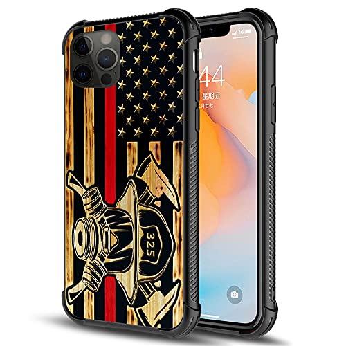 Coque iPhone 13 Pro drapeau américain pompier 001 finition soignée contre les chocs