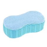 Ruilogod Car Washing Drying Microfiber Sponge Pad Light Blue 21.5cm x 11.5cm (id: 8f9 004 009 4ad 2ce