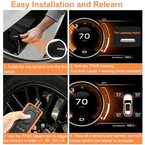 MOTOTIPS GM TPMS Sensor Set