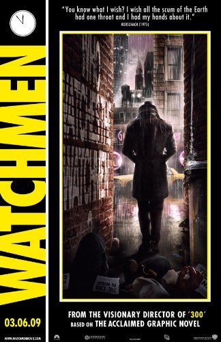 Pop Culture Graphics Watchmen Poster E 27x40 Patrick Wilson Billy Crudup Jackie Earle Haley