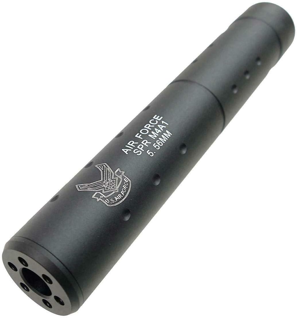 COBRA Airsoft Barrel Extension Airforce Logo 196 mm Black 14mm CCW