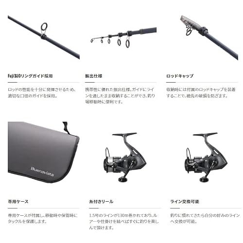 シマノ(SHIMANO) 22 ブエナビスタコンボ S56L クリア
