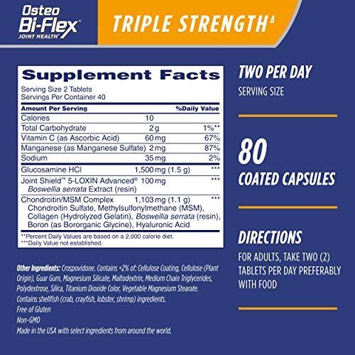Osteo BiFlex Triple Strength(5), Glucosamine Chondroitin with Vitamin