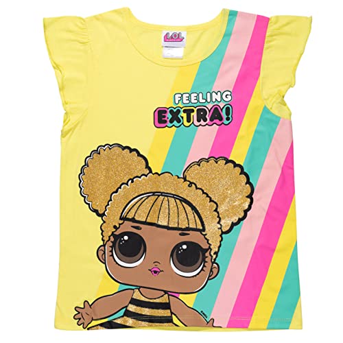 L.o.l. Surprise! Big Girls 3 Pack Ruffle Graphic T-Shirt Red/Yellow/Grey 14-16 #TOP5
