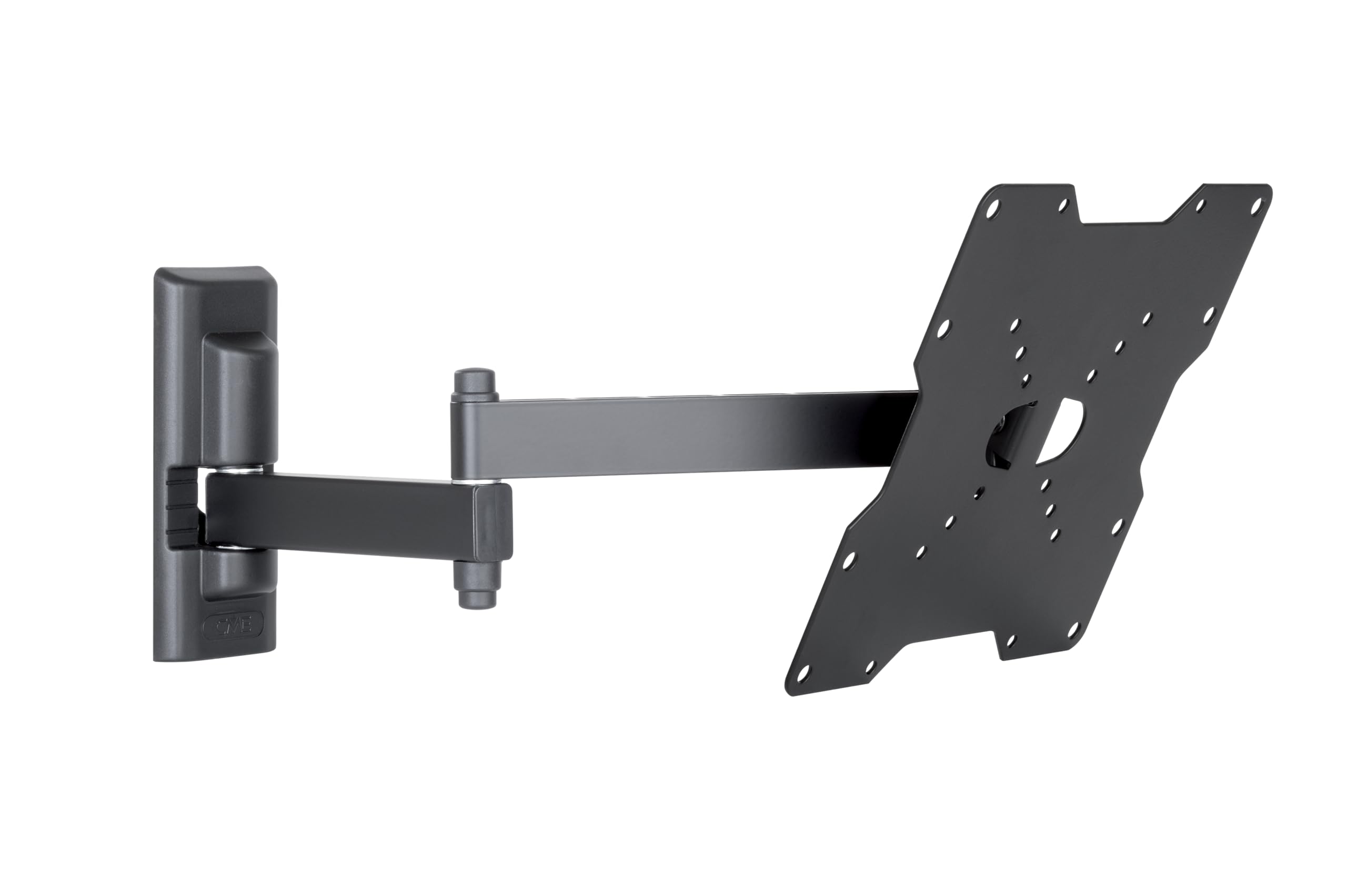 Meliconi CME EDR200 - Support mural avec double bras inclinable, pour TV à écran plat de 26" à 40". VESA 75-100-200. Couleur Noir.