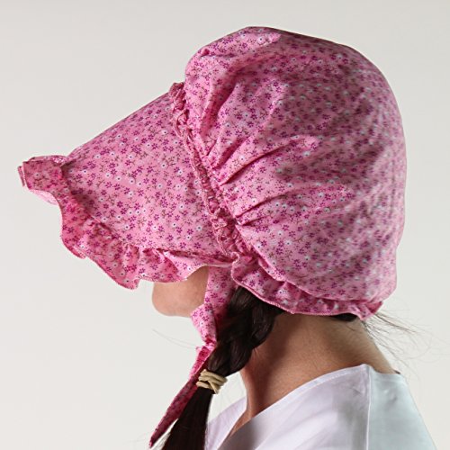 Deluxe Bonnet, Girls 8-14 Years, Pink Calico #TOP2