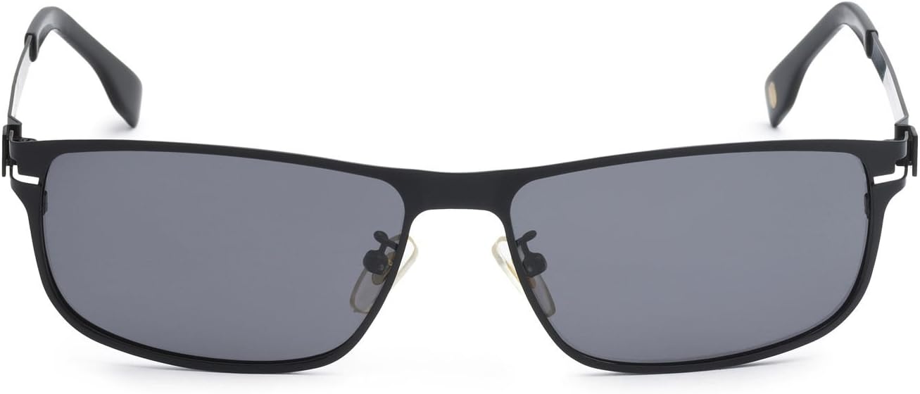 Eason Eyewear Men/Women's Polarized Sunglasses 58 mm Black/Grey