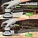 DESOON Random Orbit Sander 300W with 20Pcs Sandpapers, 6 Variable Speed 14000RPM, 125mm Sander with Brake System and Dust Extraction for Sanding, Polishing Wood, DIY, Home