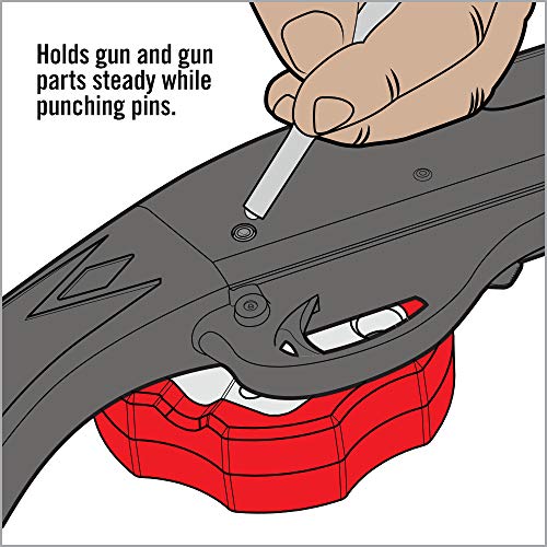 Real Avid Smart Bench Block: Non-Slip, Magnetic Universal Gunsmithing Bench Block, Engineering Resin Helps Protect Gun Finish, Magnet Prevents Loosing Unfastened Pins