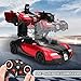 Ursulan Transform RC Car Remote Control Car with One Key Transformation, New Upgrade Deformed Robot for Kids Rechargeable Cars for Boys Age 3-8, Christmas for Boys and Girls (Red)