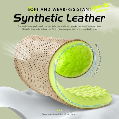 2 Pares de Plantillas de Cuero PU para Hombre y Mujer miniatura 5