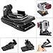 Produktbild Actionkamera Rucksackhalterung 360 Grad Drehbare Dual-Cam Action Camcorder Rucksack Halter Actioncam Rotationhalterung Sportkamera Klemmhalterung für GoPro SJCAM Garmin Virb +GoPro ähnliche Actioncam