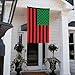 African American Flag – 3x5 Ft Pan African Red Black Green Flags with Brass Grommets – Juneteenth Black History Month African American Pride Indoor Outdoor Decor