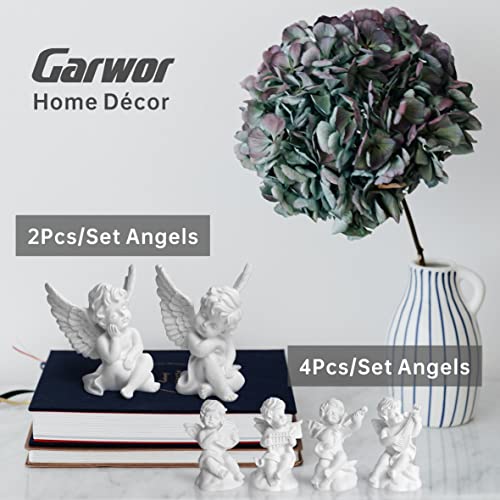 Estatuas de ángeles pequeños de resina, set 2 piezas miniatura 6
