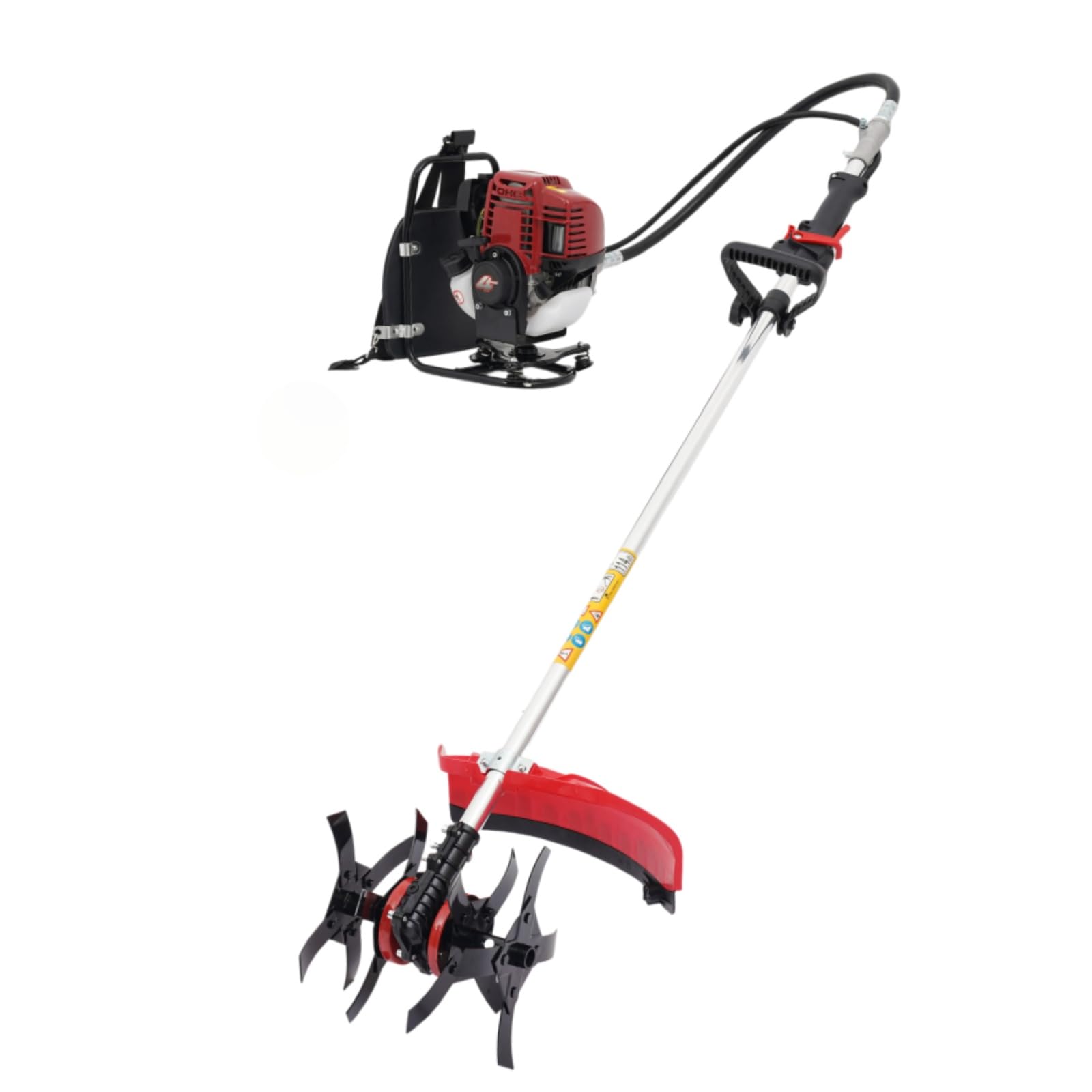 Desbrozadora de gasolina de 35,4 cc, 4 tiempos, 3 en 1, desbrozadora de gasolina, cortasetos, 26 mm de diámetro para aflojar, picar, cavar, cosechar, regar