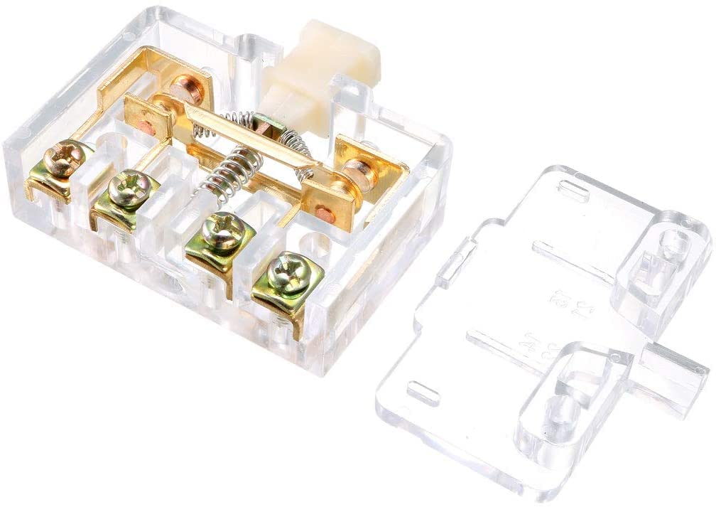 Heyiarbeit 2PCS LX22-1 20A 4 Screw Terminals Snap Button Type Micro Limit Switches