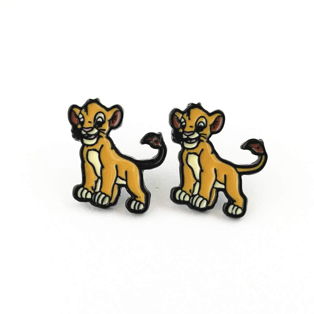 KJSYJBGFandom Bazaar TV Movies Show Original Design Quality Anime Cartoon Cosplay lion king Stud Earrings Gifts for woman girl