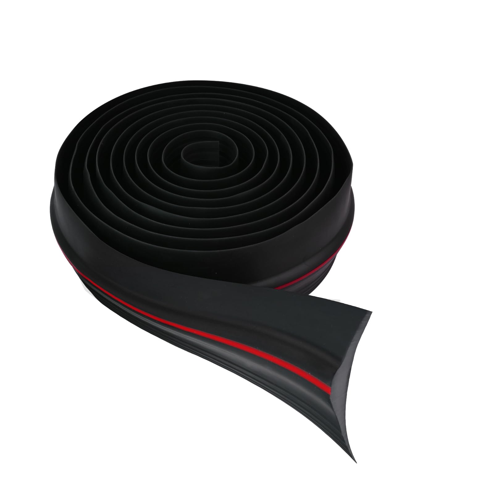 Guarnizione Porta Garage 4.8M, Rosso - Guarnizioni per Porte di Garage, Soglia Porta Antipioggia, Universale