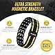 MagnetRX® Titan Magnet Armband Herren mit dreifacher Stärke – Titan Wrist Magnetisches Armband – Verstellbares Magnetarmband Herren - Magnet Armreif Herren mit hochwertigem Faltverschluss
