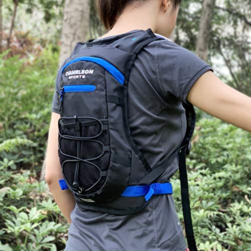 Chameleon Hydration Pack & 2L Hydration Water Bladder | High Flow Bite Valve | Hydration Backpack with Storage | Lightweight Running Backpack for Cycling, Hiking, Ski, Snow for Men, Women & Kids - Thumbnail 4