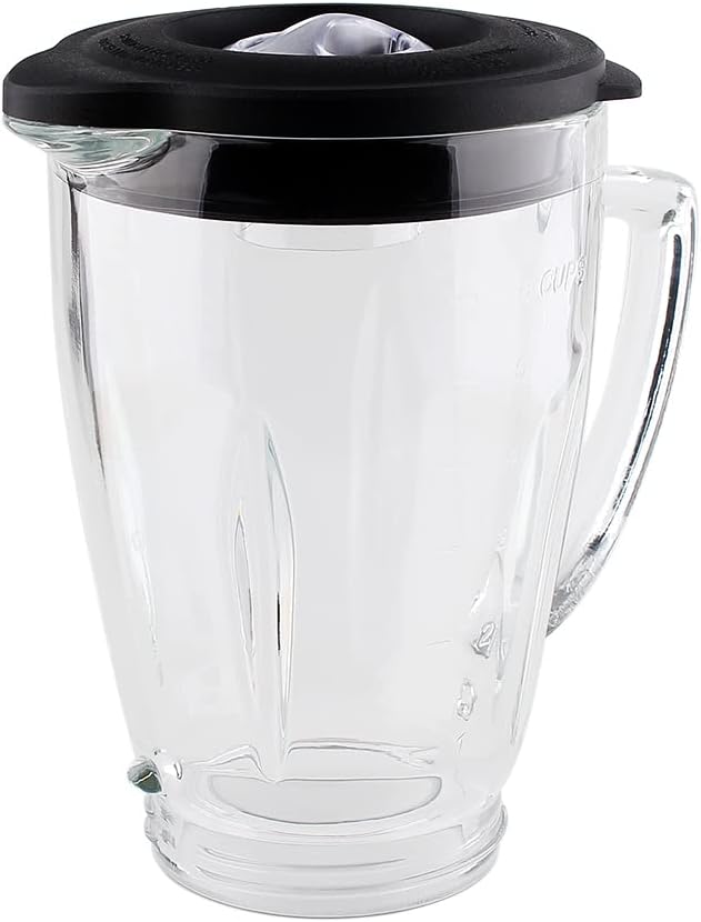 Replacement Parts Glass jar with Jar Base Bottom Cap, Compatible with Oster Pro 1200 Blender