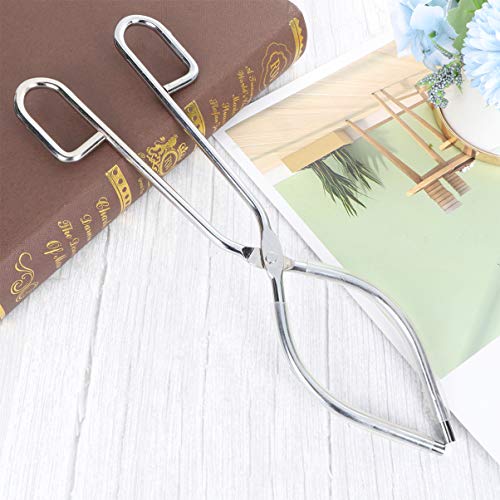 EXCEART 1 Pinça de Copo de Pc Pinça de Cadinho de Aço Inoxidável Acessório de Laboratório de Experiê
