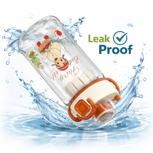 Image of Vasukie Kids Water Bottle for School 600ml | Spill-Proof Sipper Bottle for Boys & Girls | BPA-Free, Durable & Leakproof Water Bottle for School & Play (Fairy Tale Bottle)