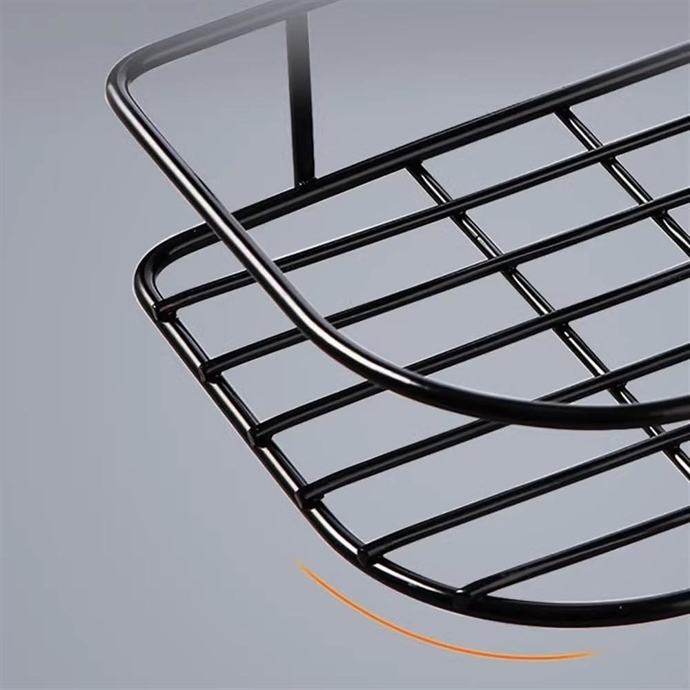 Mensole Bagno Mensola angolare for doccia, organizer angolare adesivo for doccia con ganci, mensola in metallo for doccia da parete for bagno, dormitorio e cucina Portasapone Doccia
