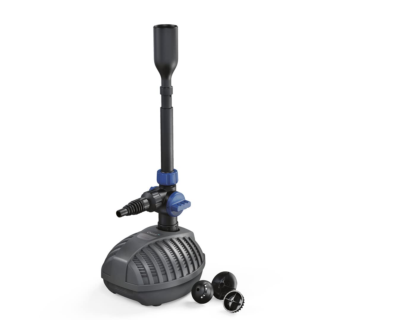 OASE Aquarius Fountain Set Classic 3000 E - Wasserspielpumpen-Set, Teichpumpe, energiesparende Springbrunnenpumpe, Fontänenpumpe, Schwarz