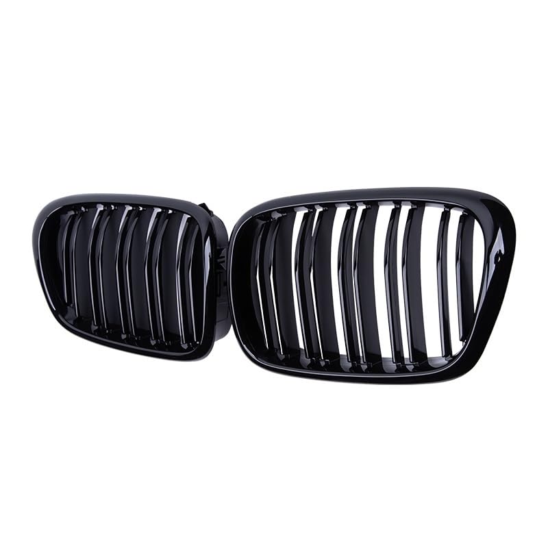 Grilles double lamelles pour E39 série 5 1999-2003 | Grille capot avant 2 pièces