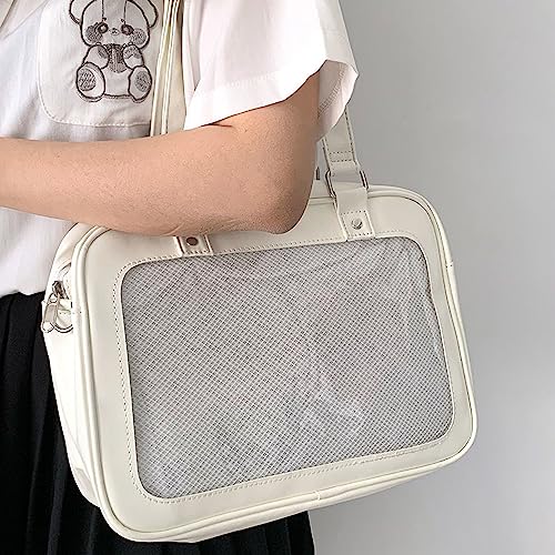 Image of TTCAYU Ita Bag Crossbody kawaii Pin Display Bag with Insert Ita Messenger Bags Japanese Handbag Shoulder JK Purse for Girl