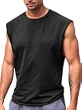 Mens Sleeveless Tank Tops Workout Cut Off Shirt Athletic Muscle Gym T Shirts