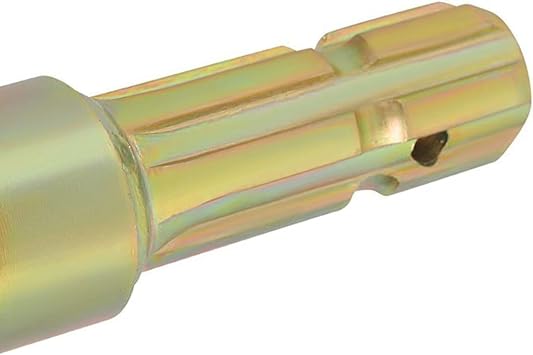 New Upgraded PTO Adapter, Female 1-3/8 & 6 Spline and Male 1-3/8 & 6 Spline, 70HP Universal PTO Extender Adapter for Tractors, Push Pin Type