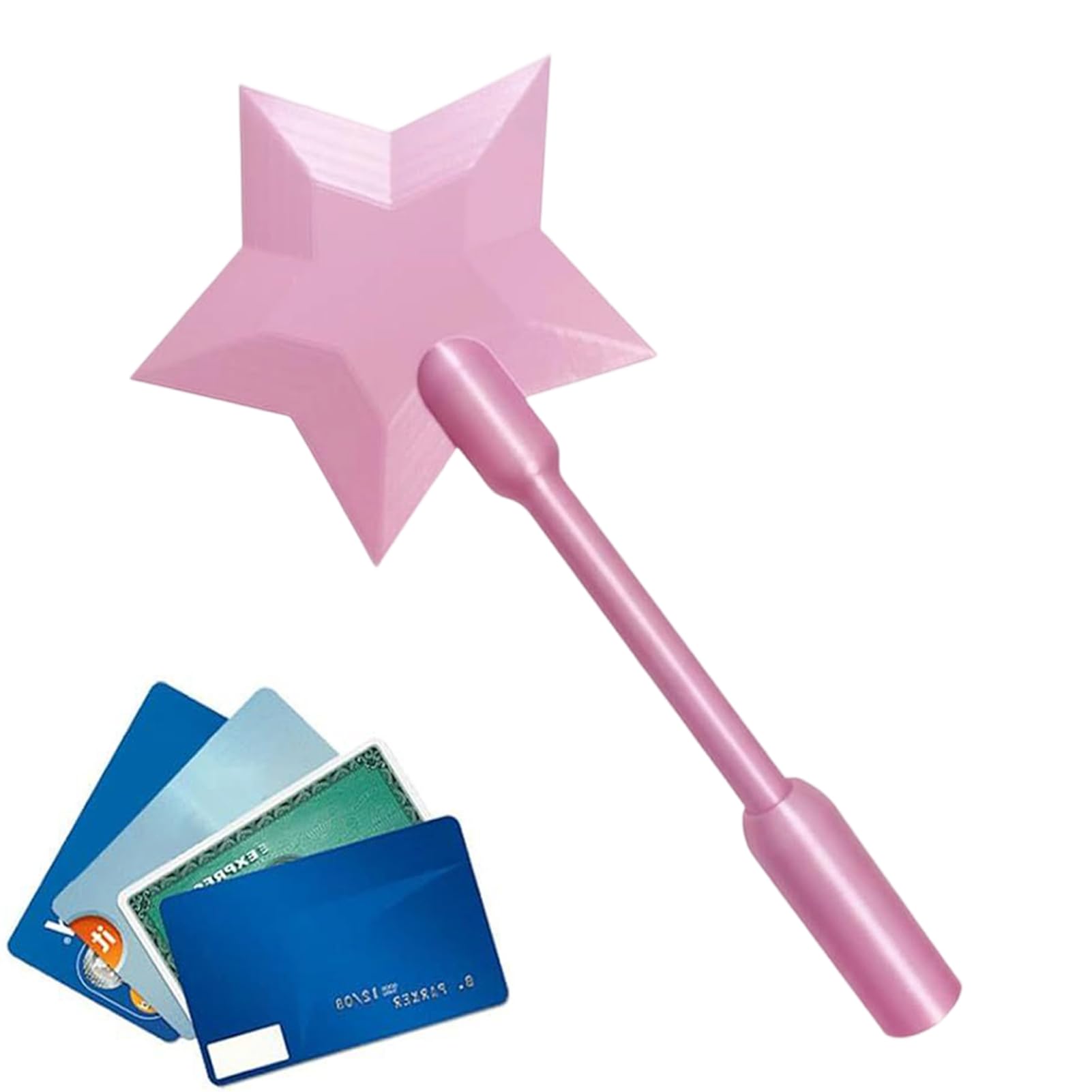 Credit Card Wand, 3D Printed Wand Taps to Pay, 3D Printed Star Magic Wands Contactless Payment Card Holder, Taps to Pay Wands Toy & Costume Accessories