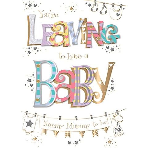 Handmade Leaving To Have A Baby Card Cover