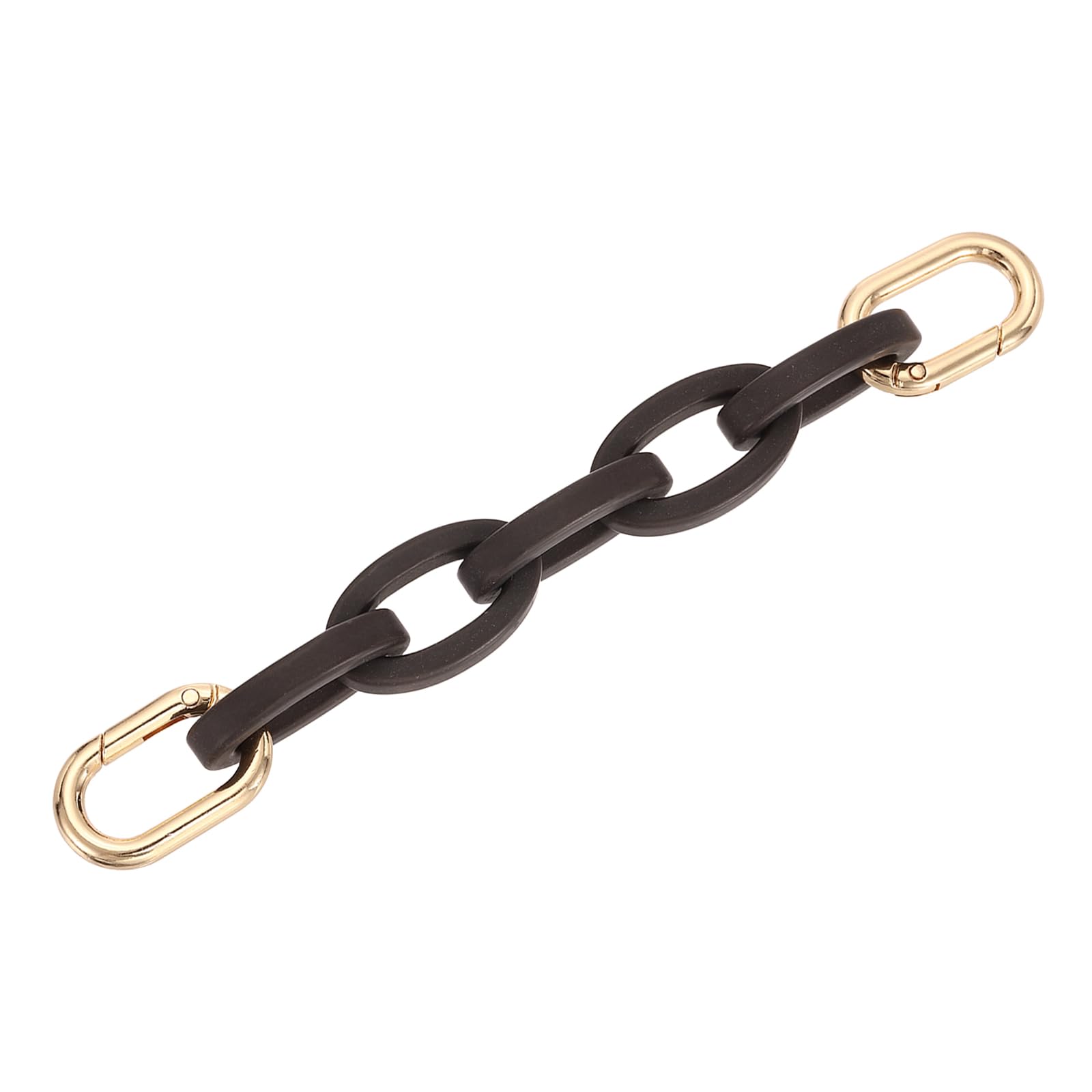sourcing map 6.7" Purse Extender Chain, Acrylic Chain Extension Decorative Strap, Women Bag Charm Replacement for Handbag, Wallet, Crossbody Bags, Black