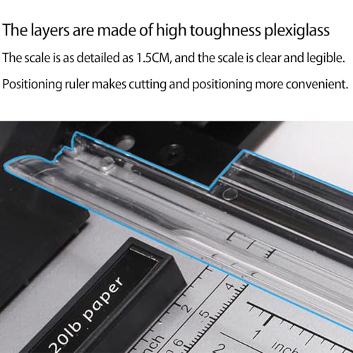 Recortadora de papel giratoria con protector de seguridad para corte preciso de fotos, películas y papel